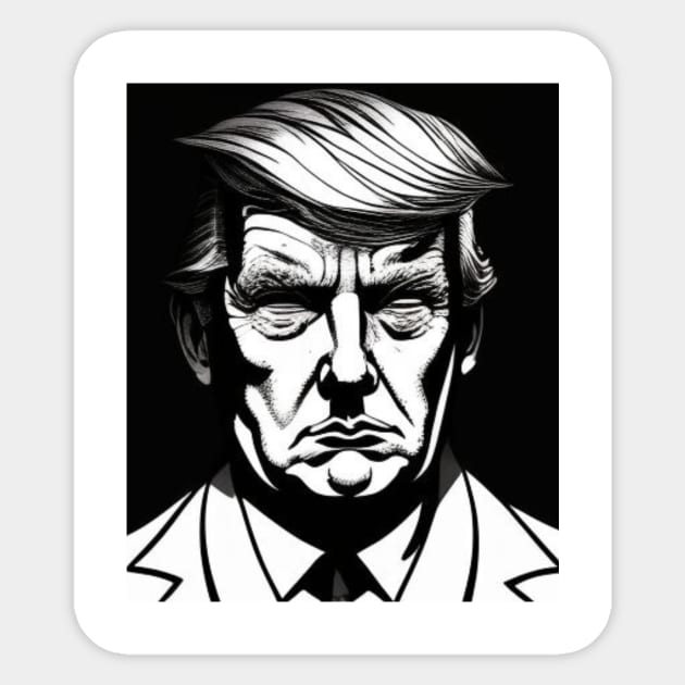 trump mugshot Sticker by Mcvipa⭐⭐⭐⭐⭐